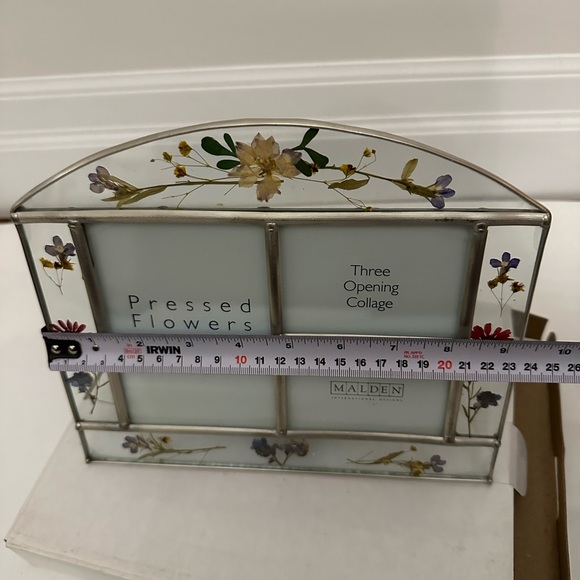 Malden pressed flowers 3 collage glass photo frame - Picture 6 of 7